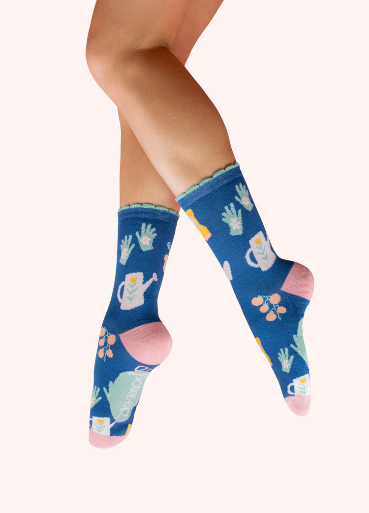 Powder Ankle Socks - Gone Gardening