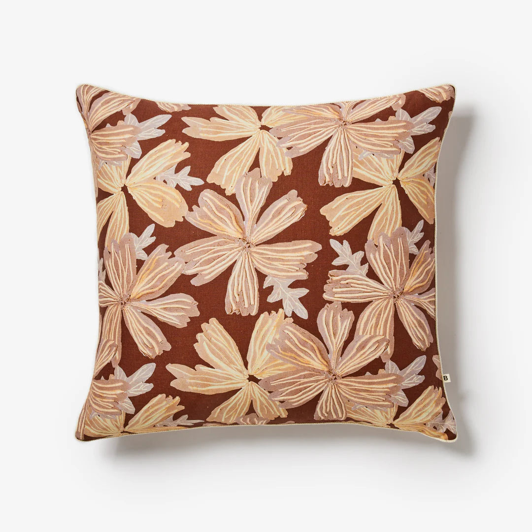 Bonnie and Neil Mave Hazelnut Cushion - 60cm