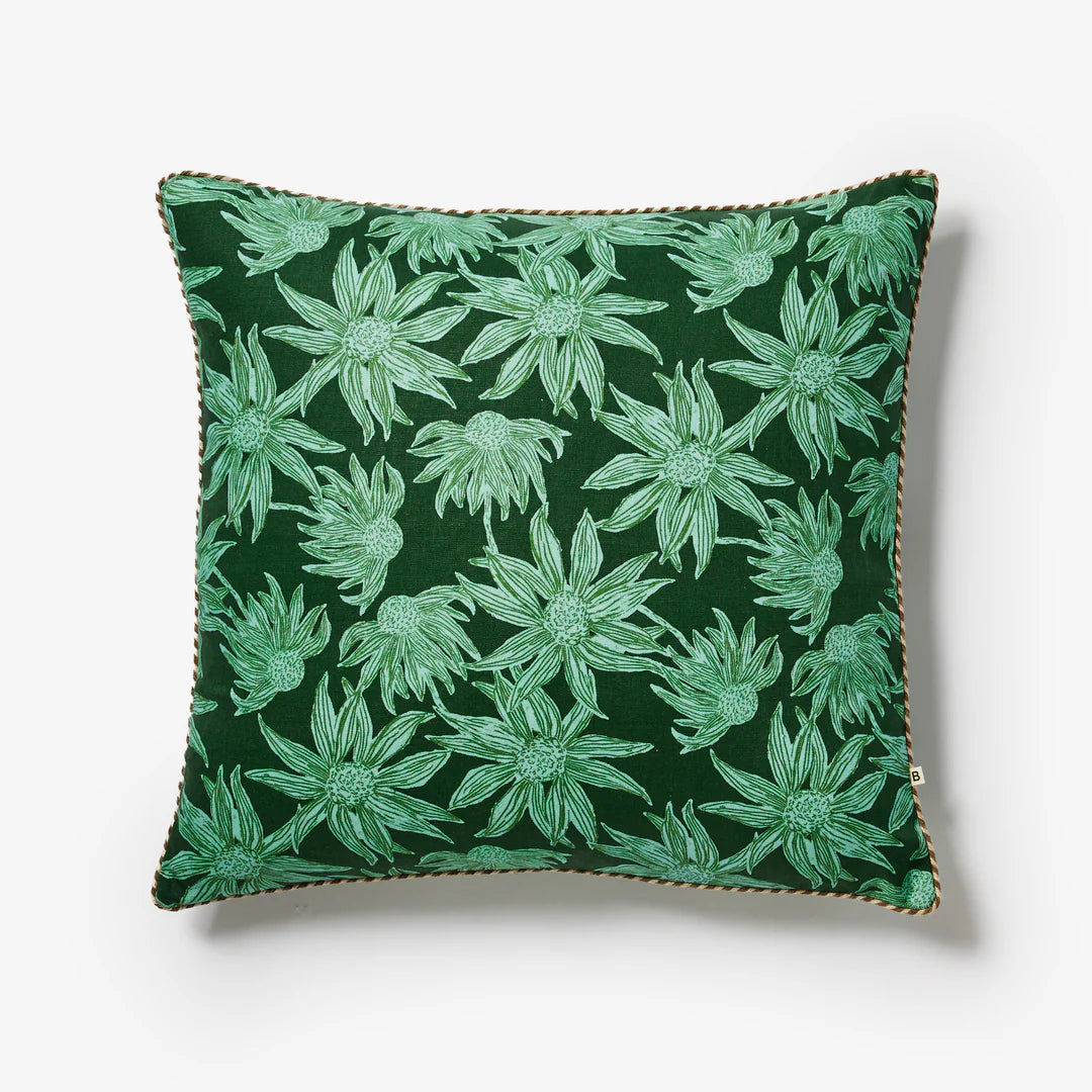 Bonnie and Neil Flannel Flower Forest Cushion - 60cm