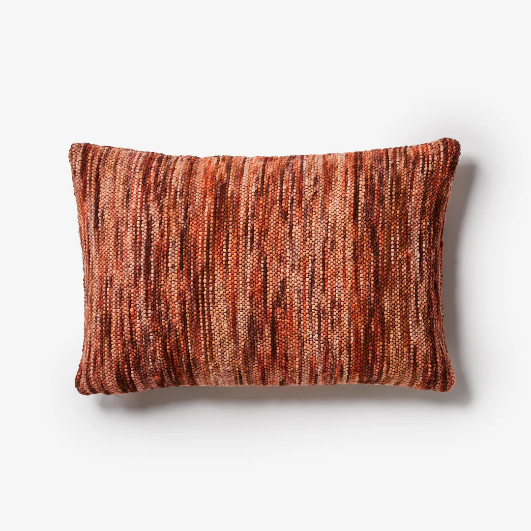 Bonnie and Neil Wool Marle Rust Cushion - 60x40cm