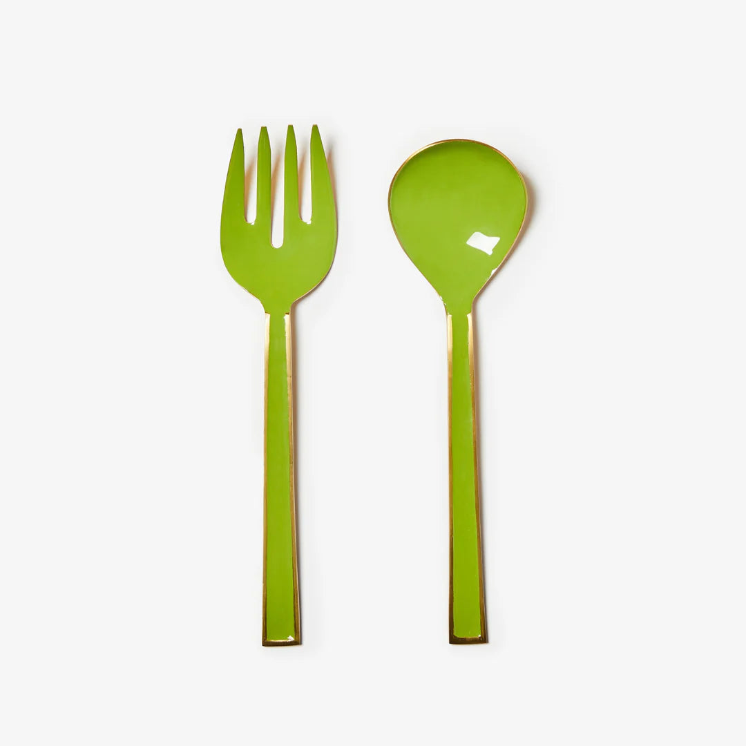 Bonnie and Neil Enamel Salad Servers