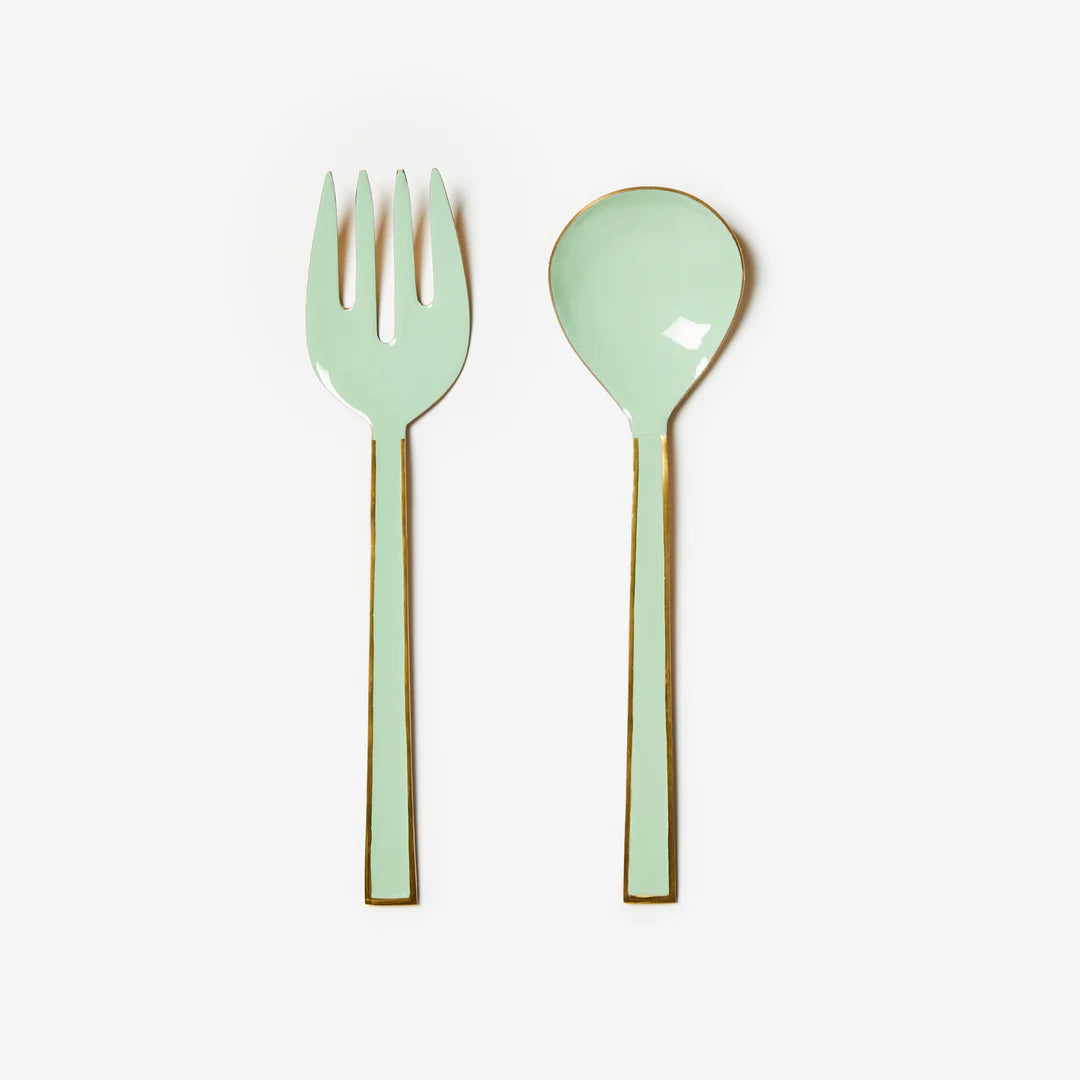 Bonnie and Neil Enamel Salad Servers