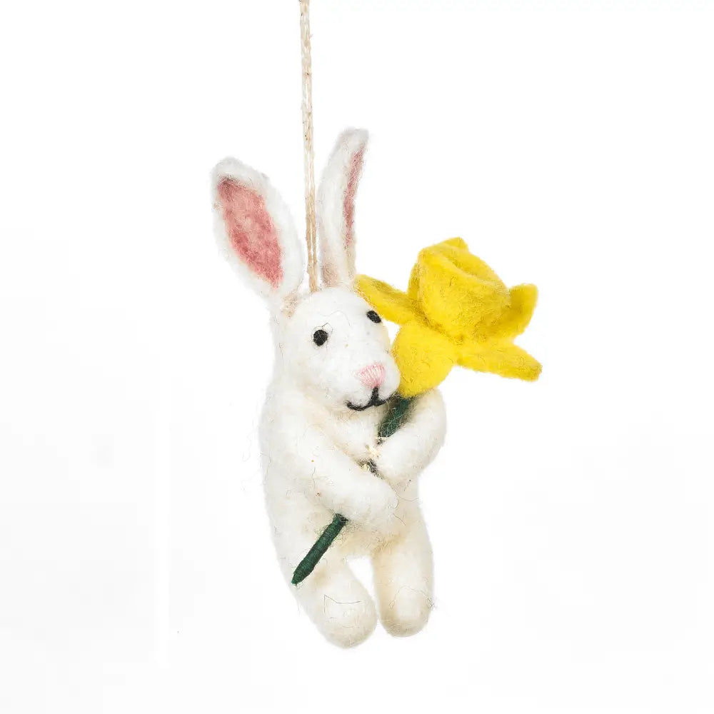 Handmade Felt Delilah Hanging Bunny
