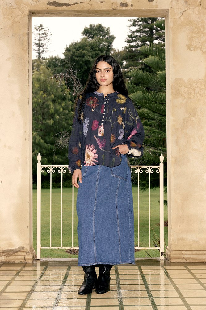 Nancybird Sierra Blouse - Floratone