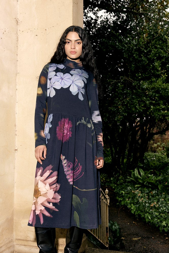 Nancybird Posy Skivvy Dress - Floratone