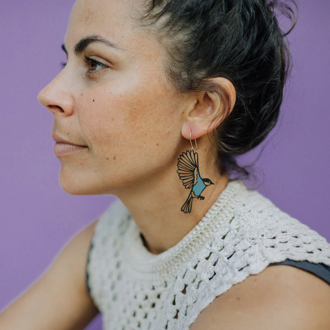 Denz Birdcage and Bird Earrings