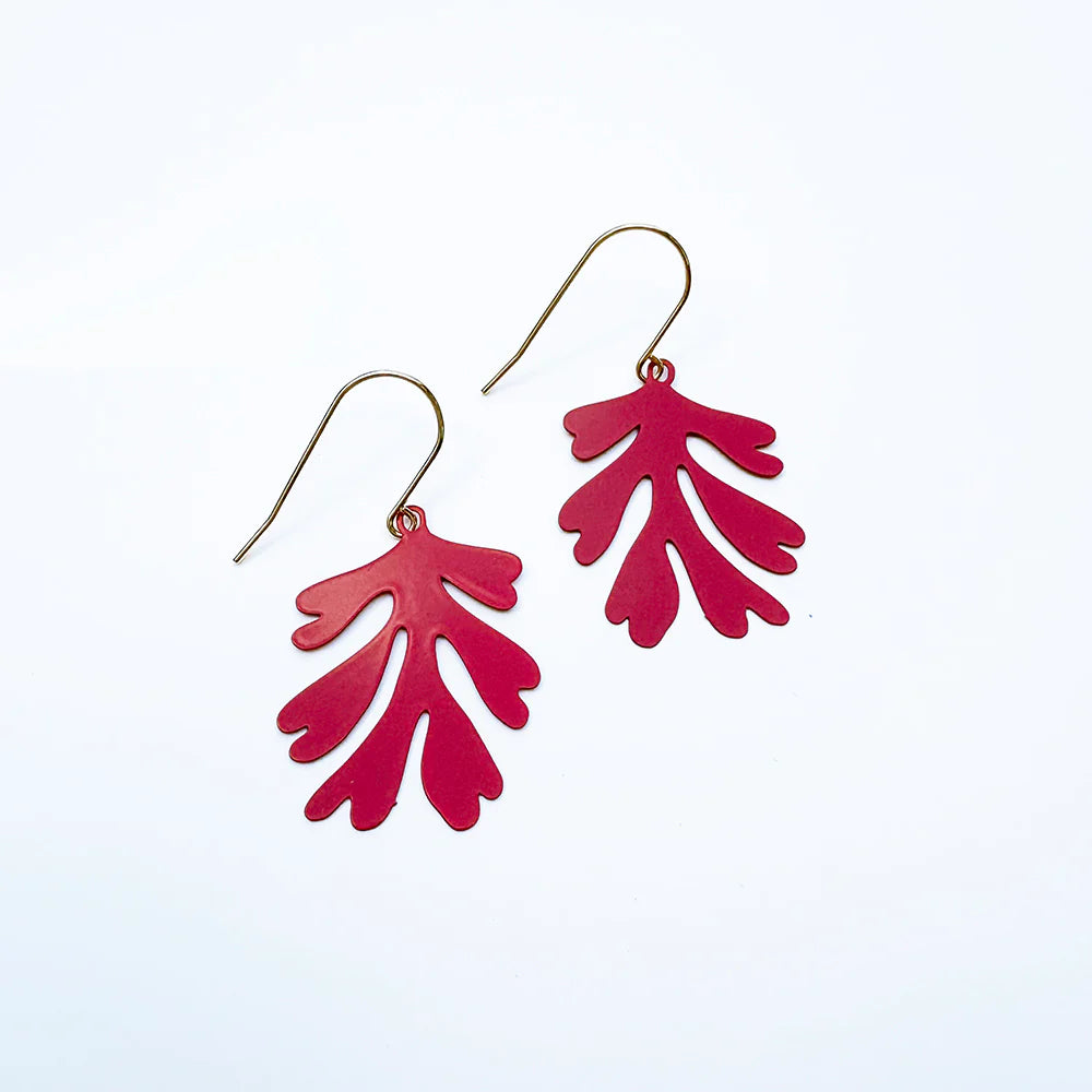 Denz Mini Matisse Red Earrings