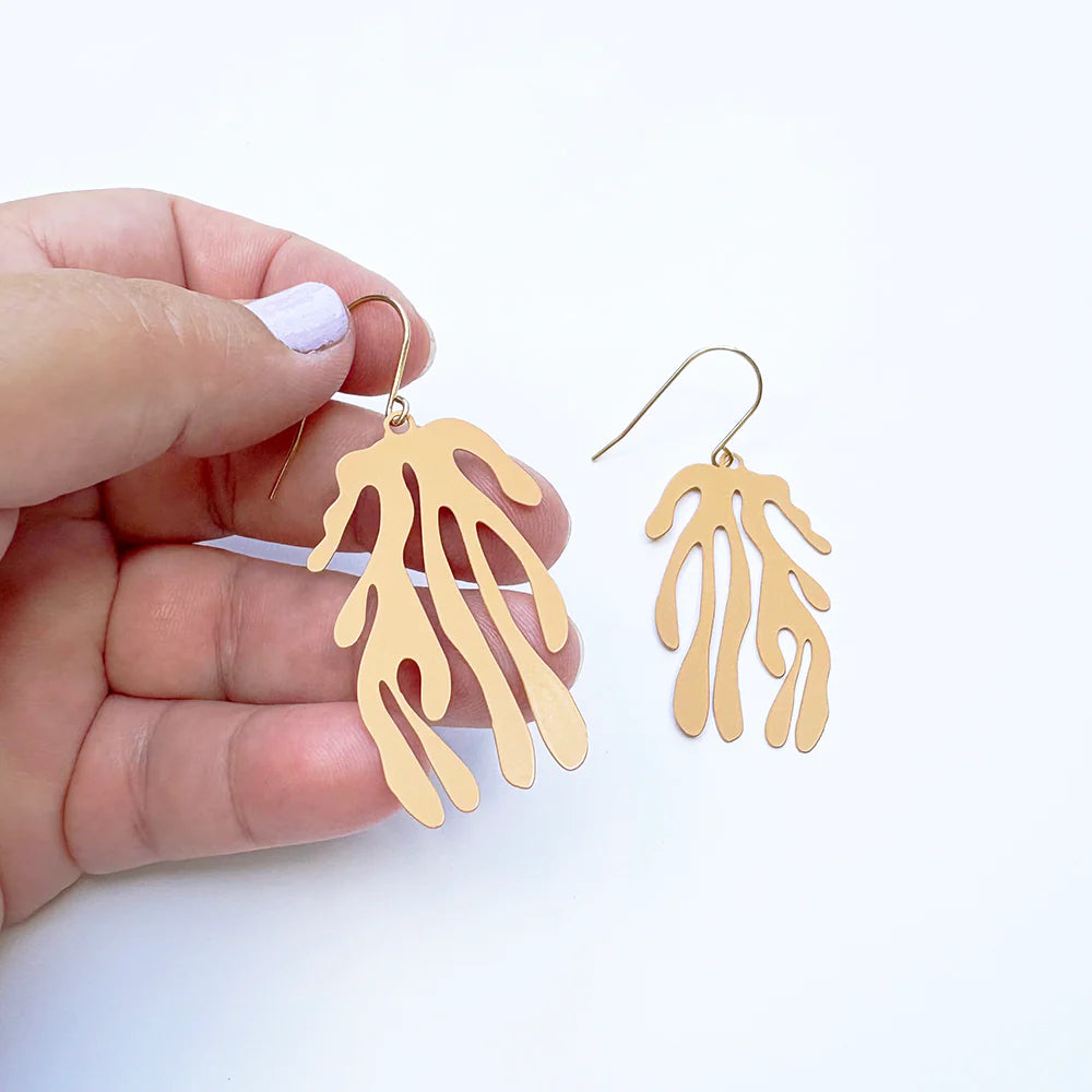 Denz Midi Matisse Peach Earrings