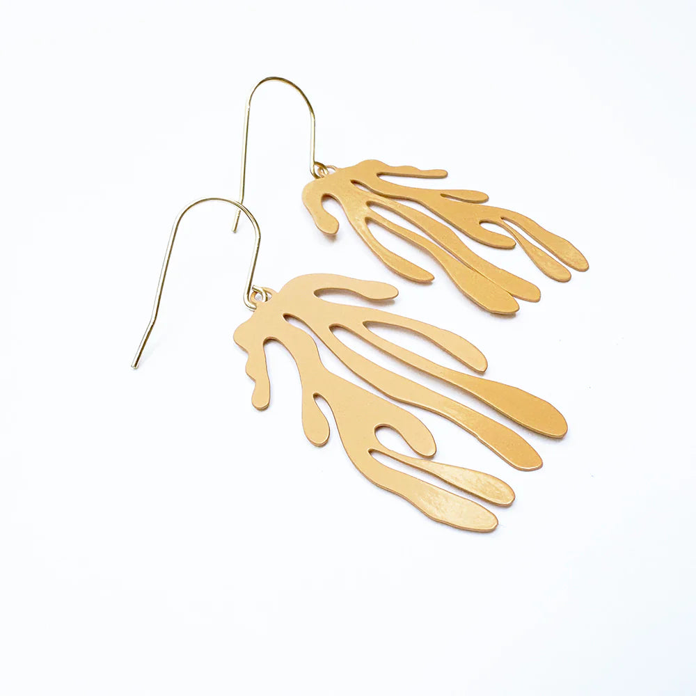 Denz Midi Matisse Peach Earrings