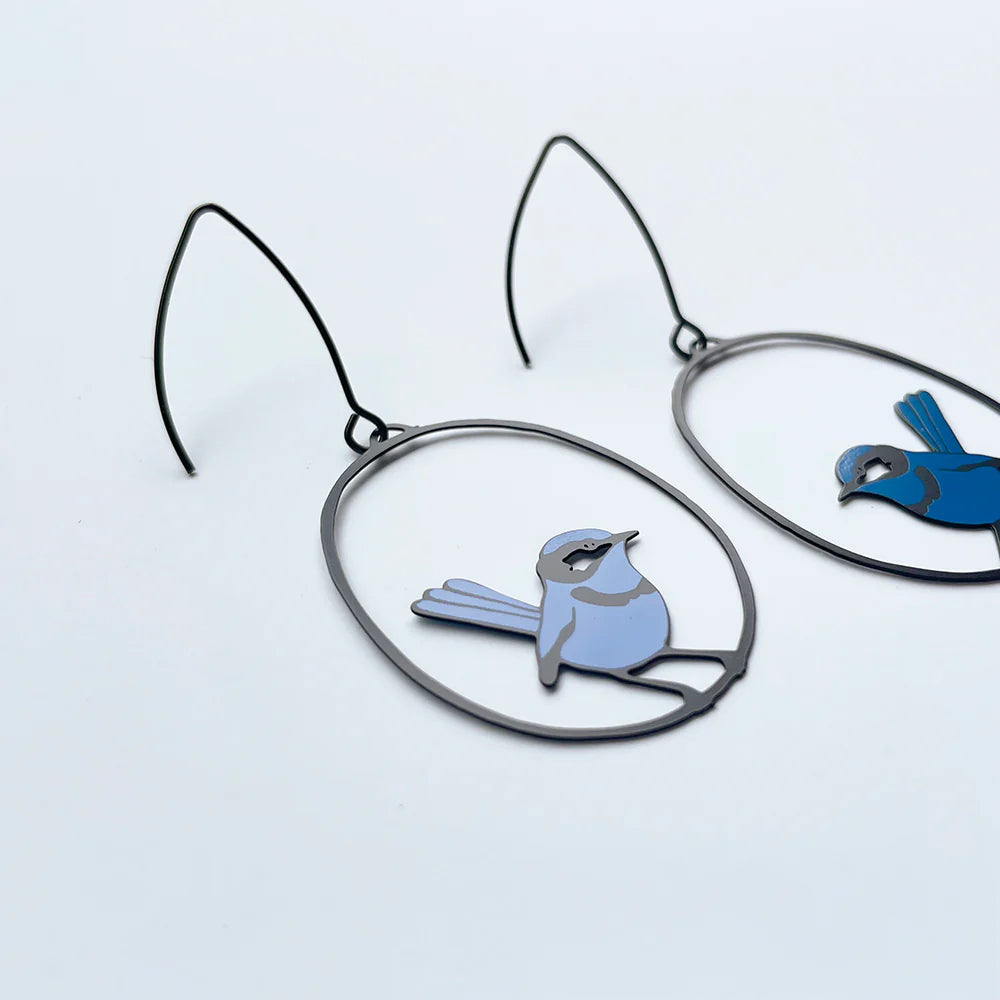 Denz Midi Fairy Wren Earrings