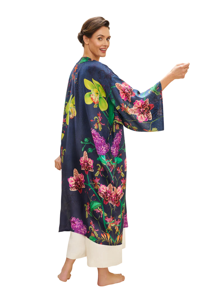 POWDER Exotic Evening Ink Kimono