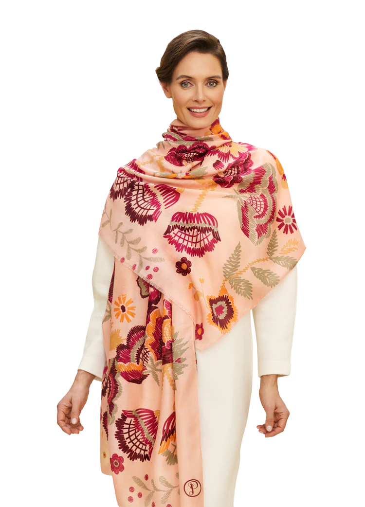 POWDER Printed Symmetry Floral Scarf