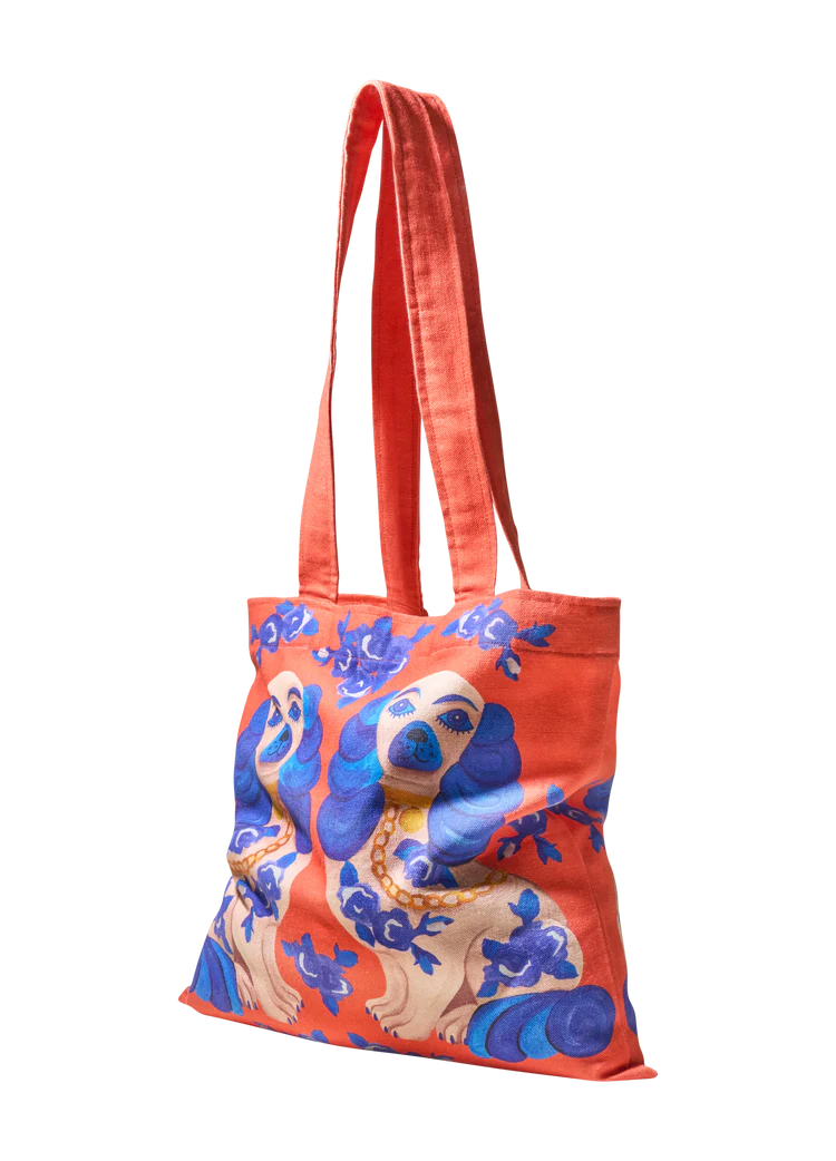 POWDER Splendid Spaniels Canvas Tote