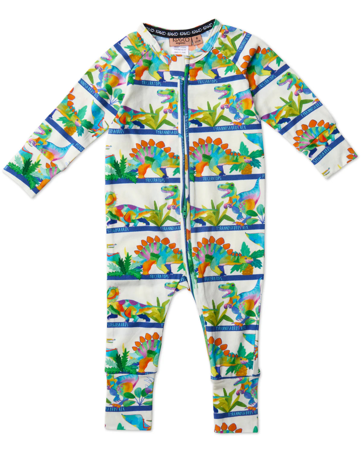 Kip and Co Organic Long Sleeve Zip Romper