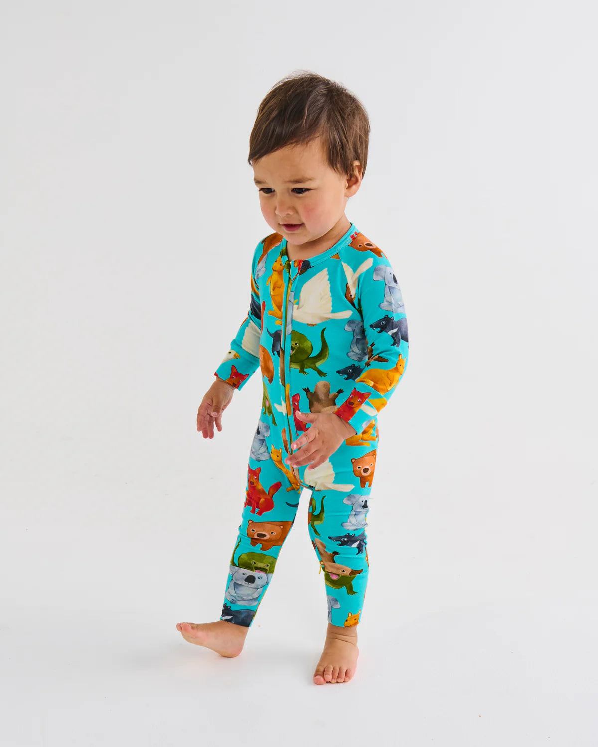 Kip and Co Organic Long Sleeve Zip Romper