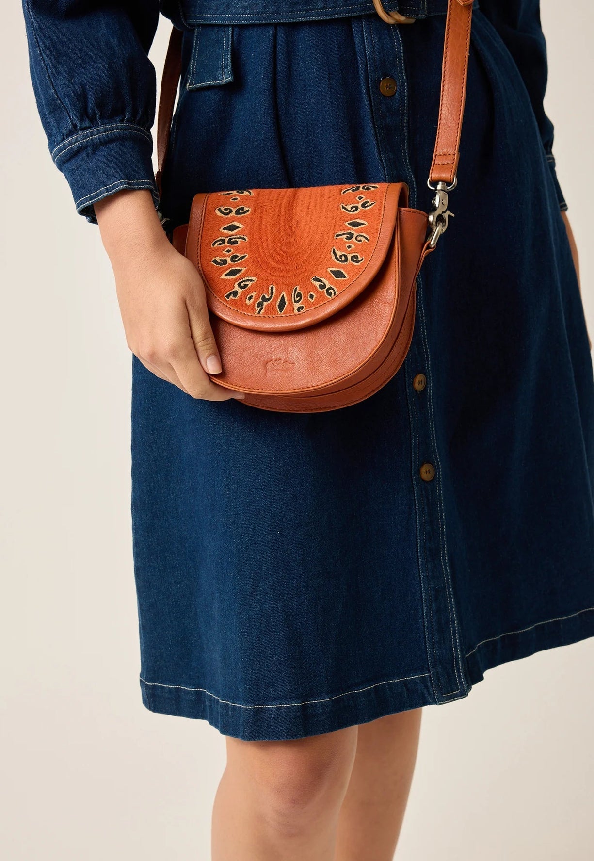 Nancybird Jessie Crossbody bag - ochre