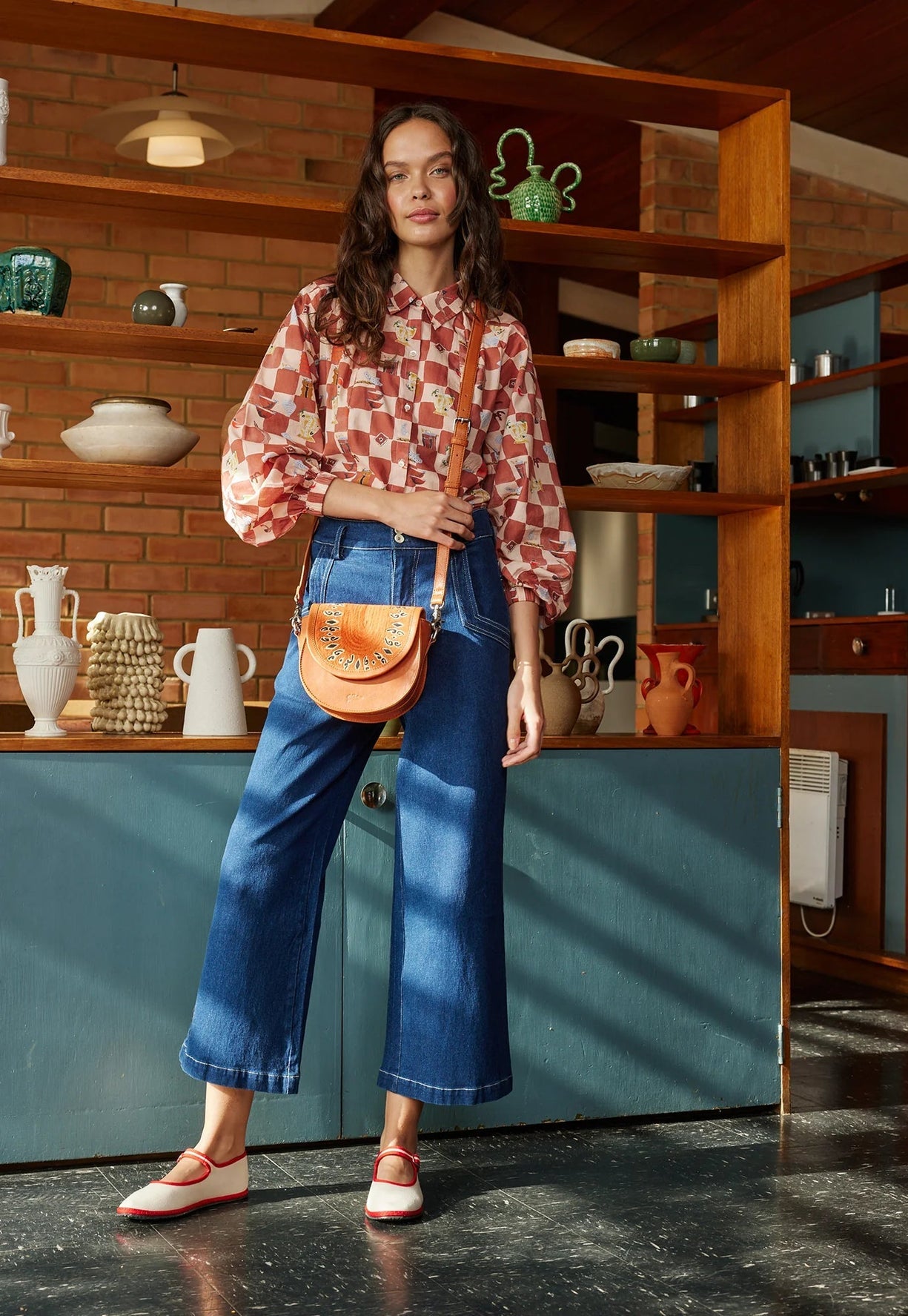 Nancybird Jessie Crossbody bag - ochre