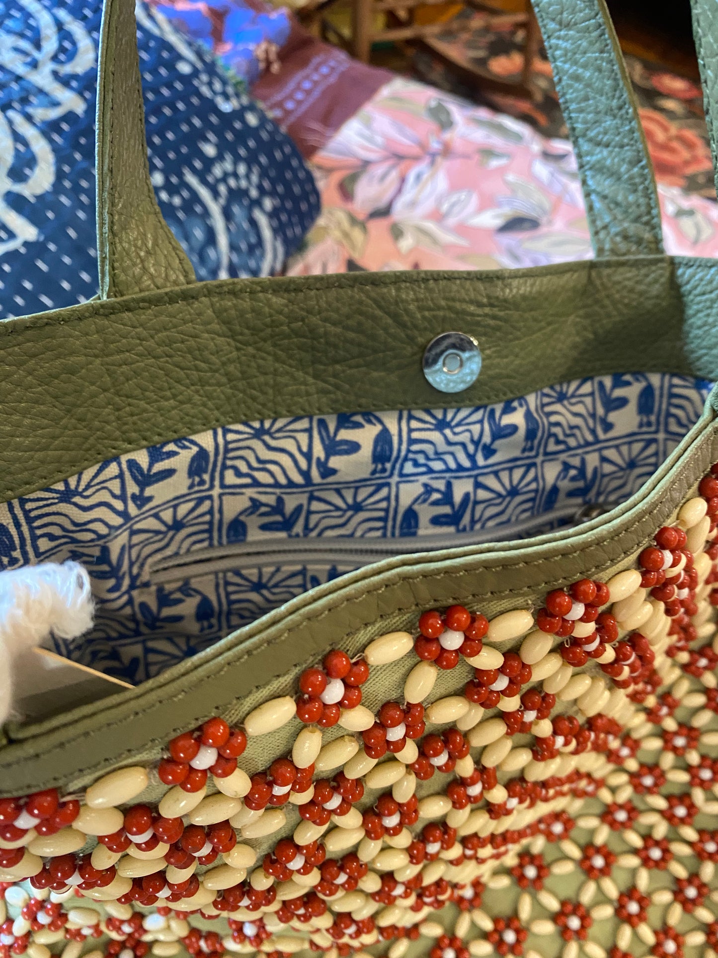 Nancybird beaded tote bag