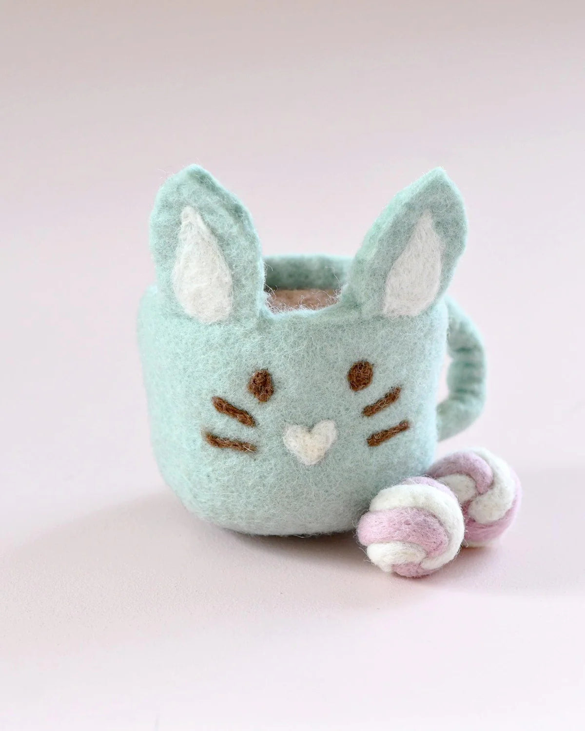 Tara Treasures Felt Bunny Hot Chocolate Mug (with marshmallows) - 3 colours
