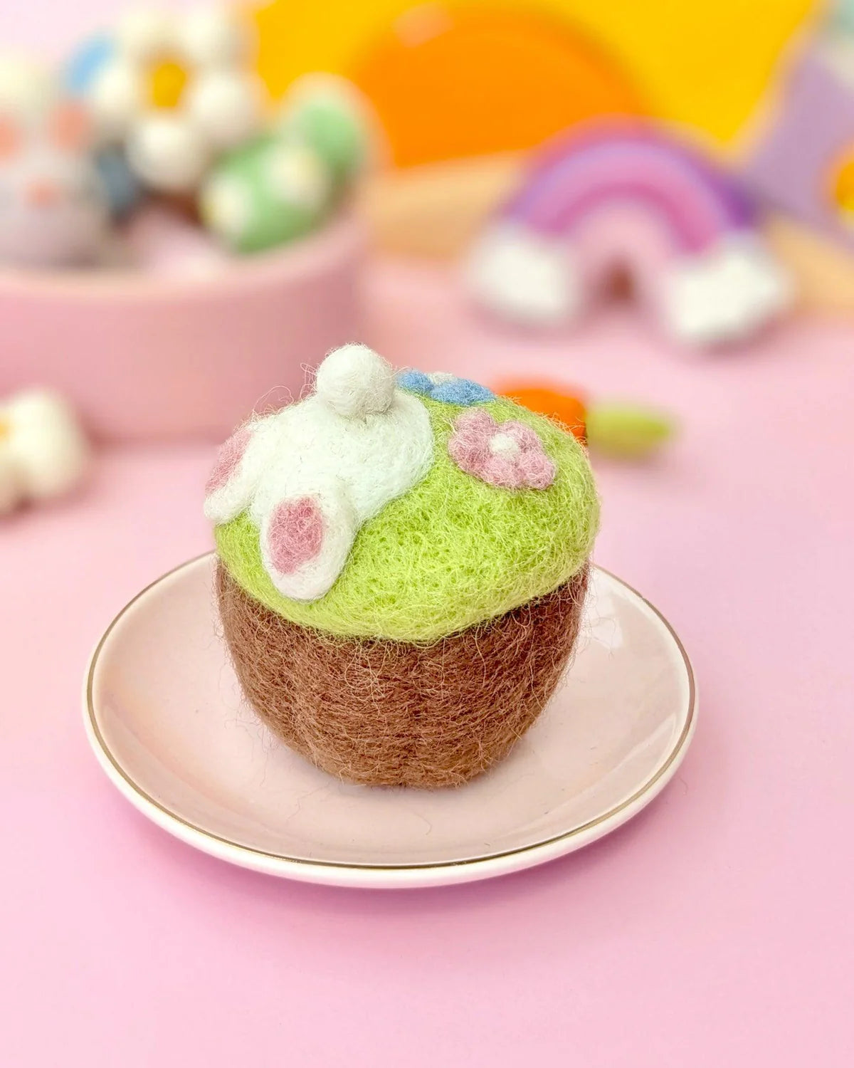 Tara Treasures Felt Bunny Cupcakes