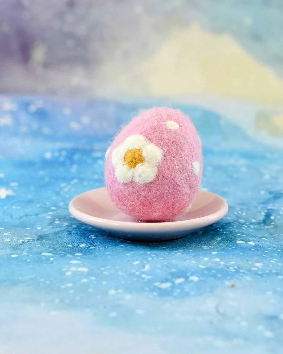 Tara Treasures Felt Floral and Dot Eggs - various colours