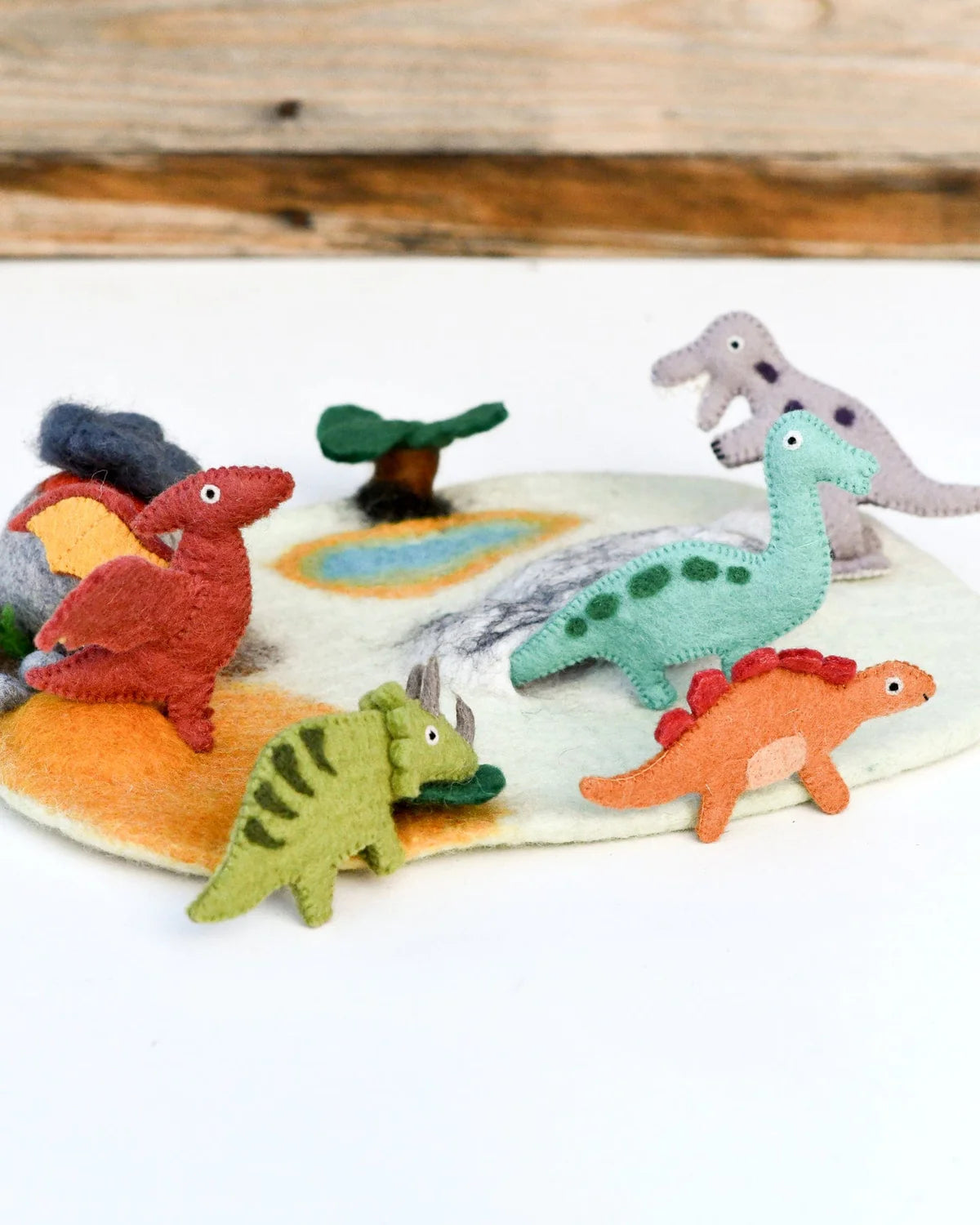 Tara Treasures Dino Felt Finger Puppets