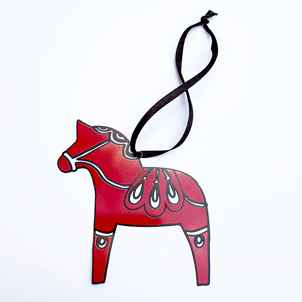 Denz Mini Dala Horse Ornament