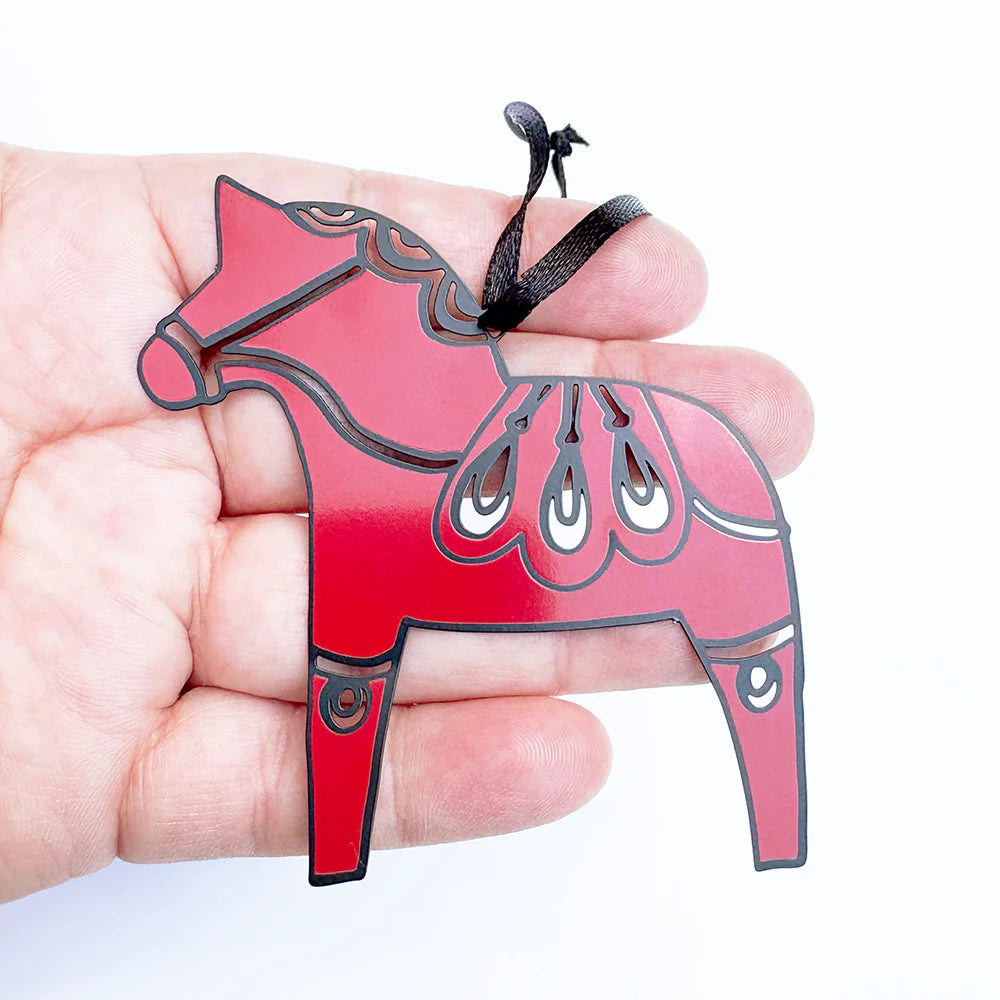 Denz Mini Dala Horse Ornament