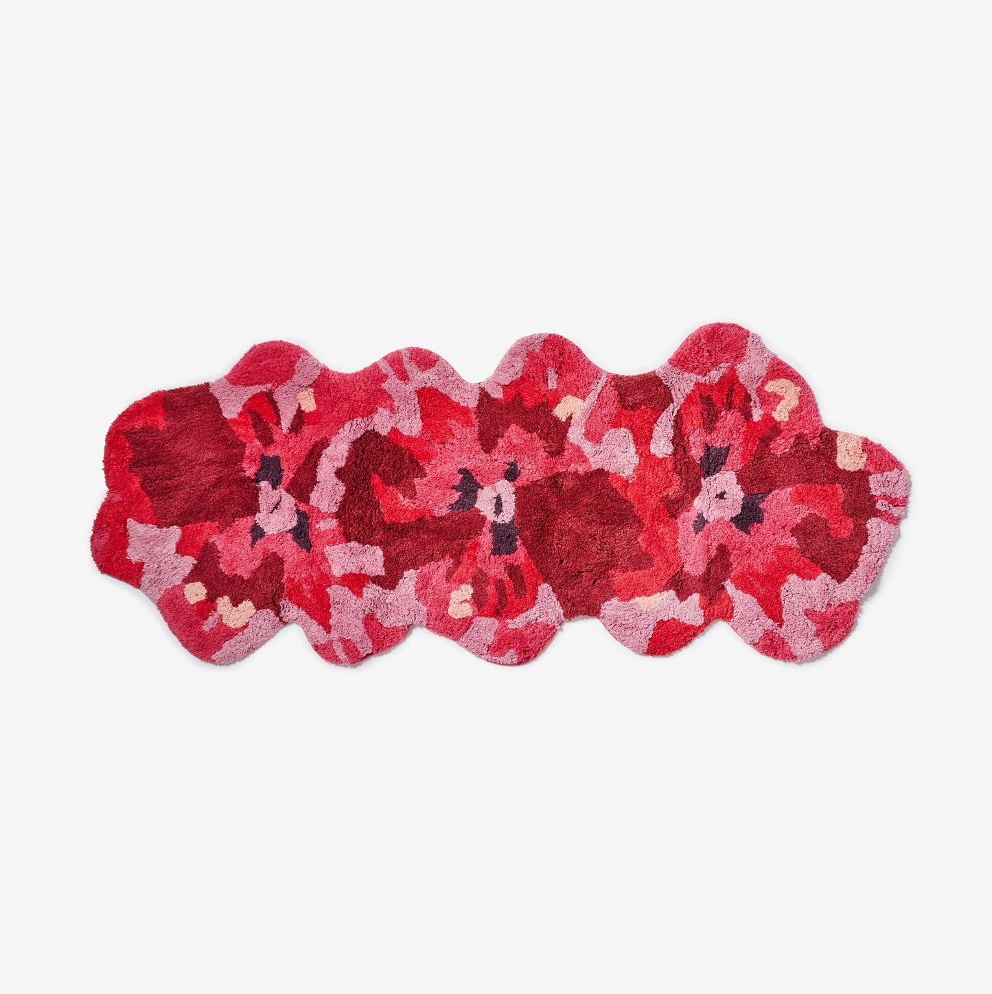 Bonnie and Neil Pansy Long Bath Mat