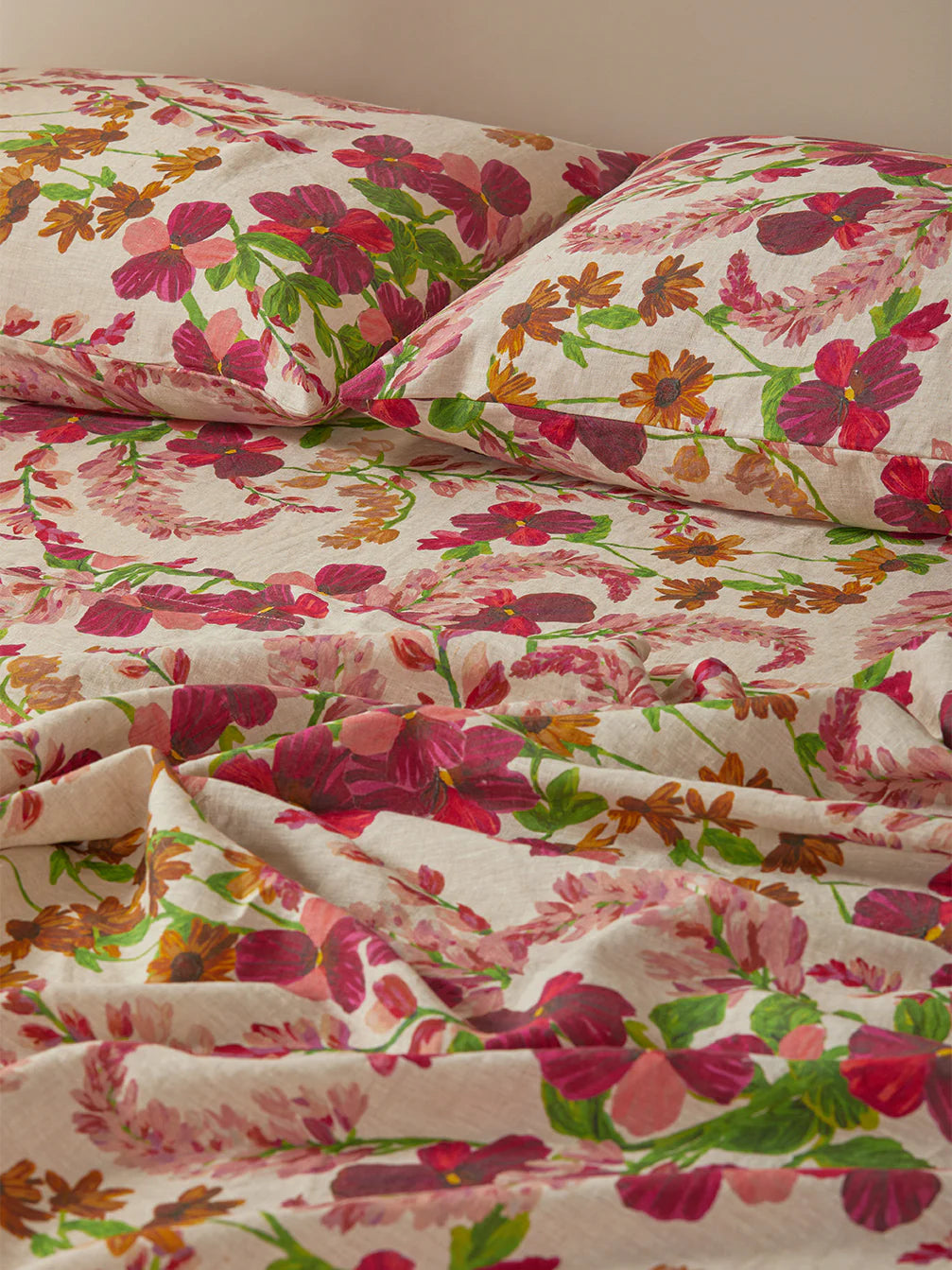 Bonnie and Neil Lupin Multi Flat Sheet