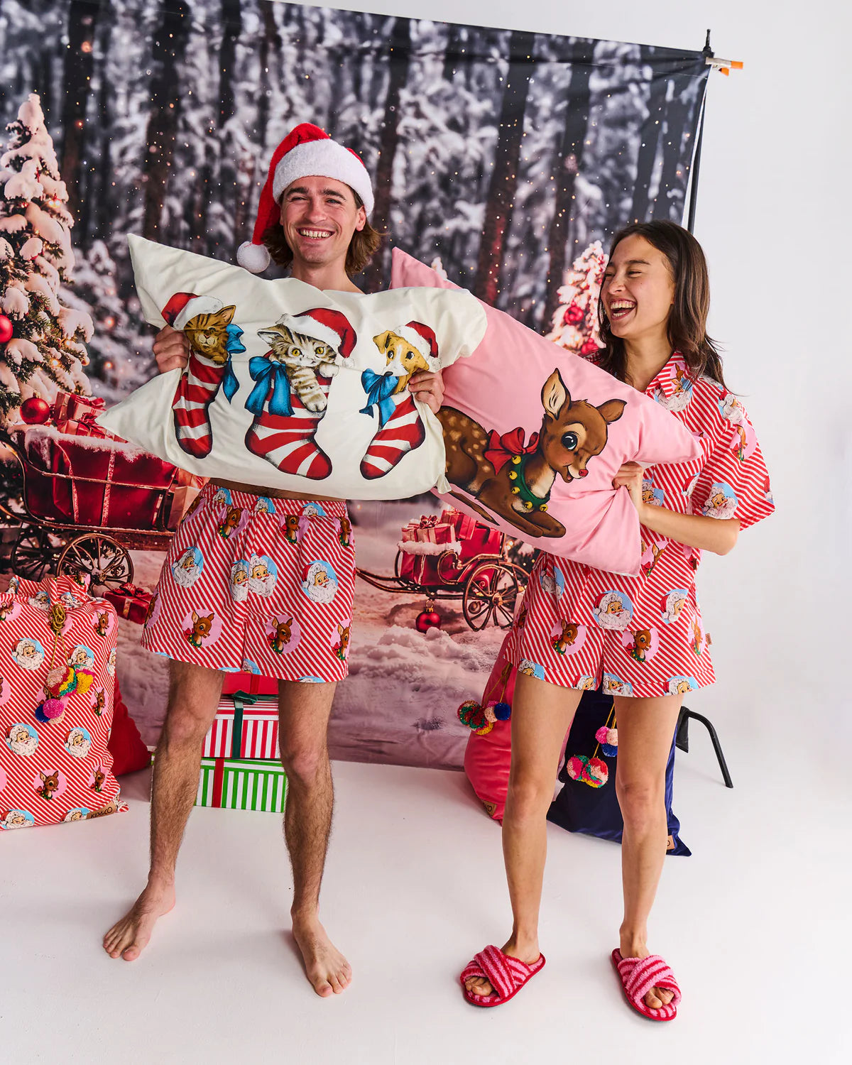 Kip and Co Little Reindeer Pillowcase (single)