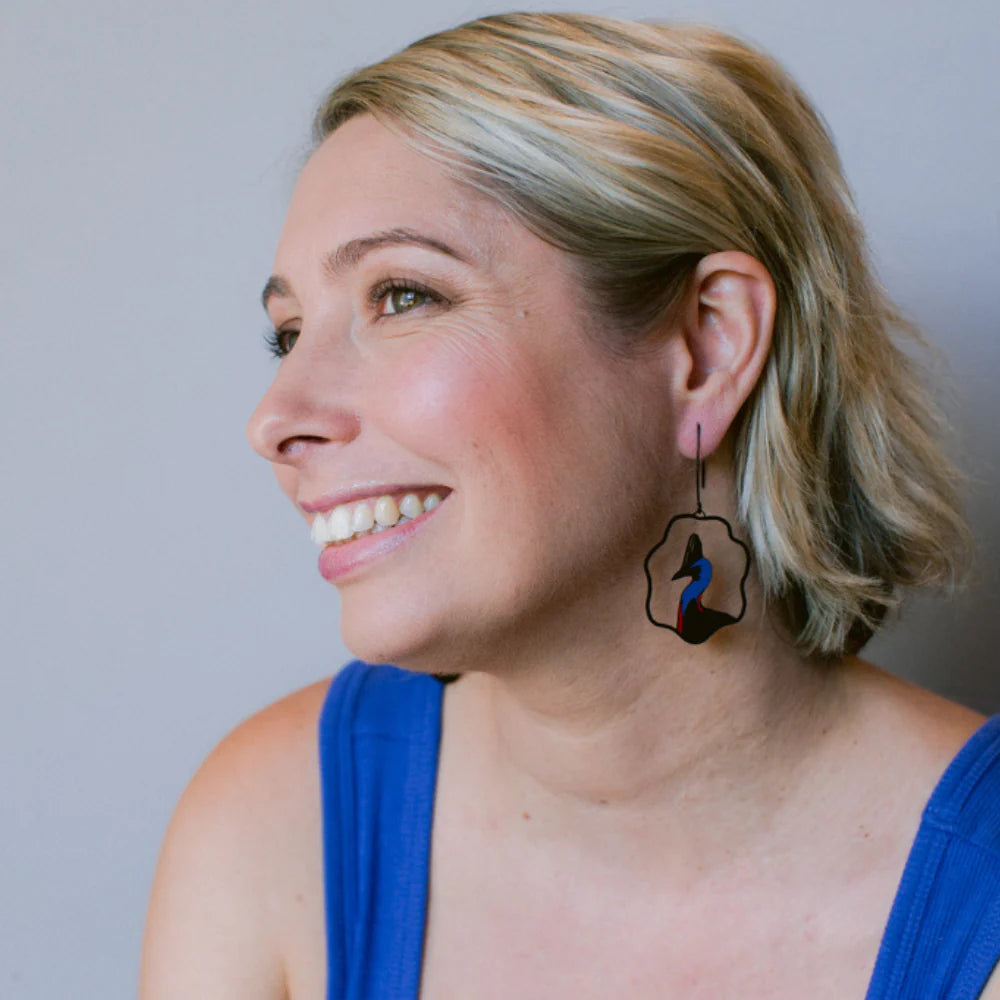 Denz earrings - Cassowary