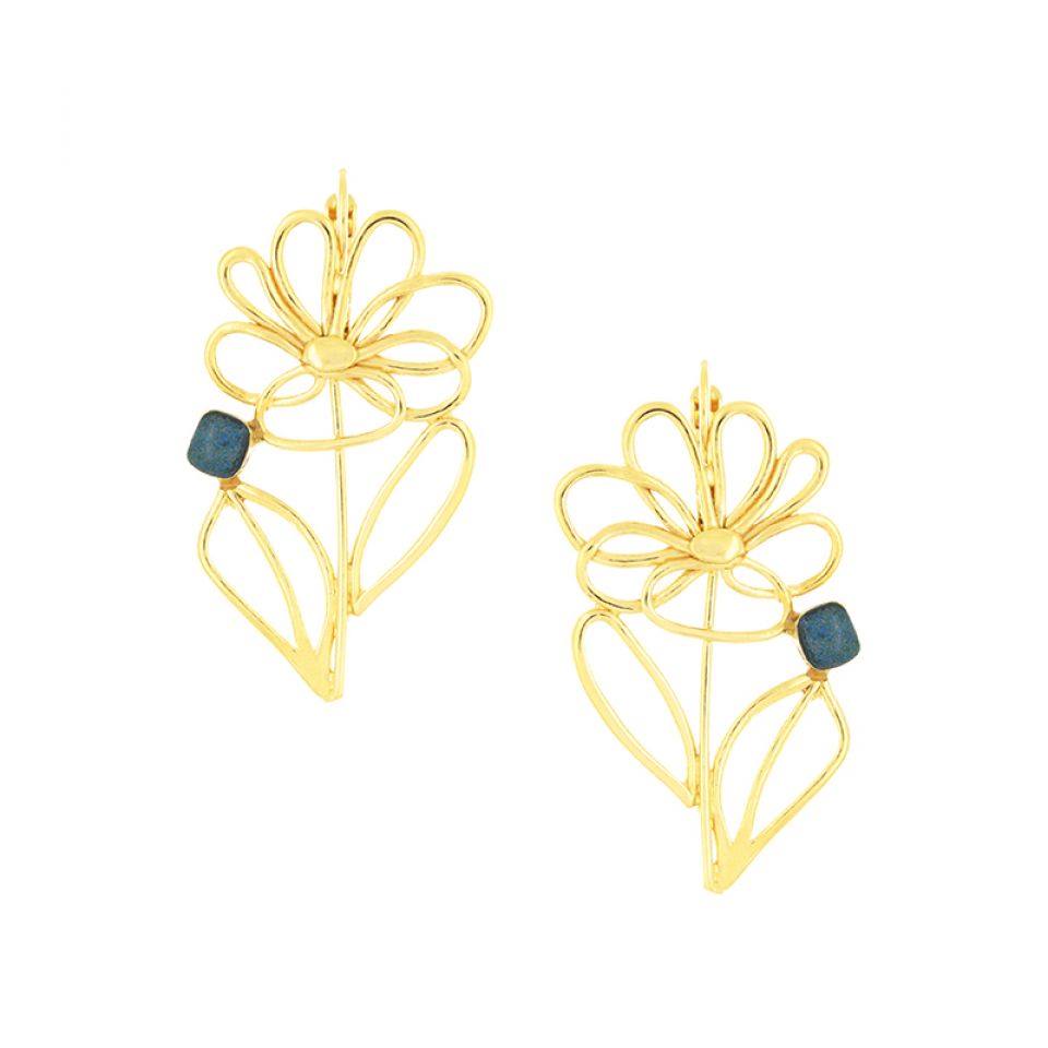 Taratata Jewellery - Flower Lever Back Earrings