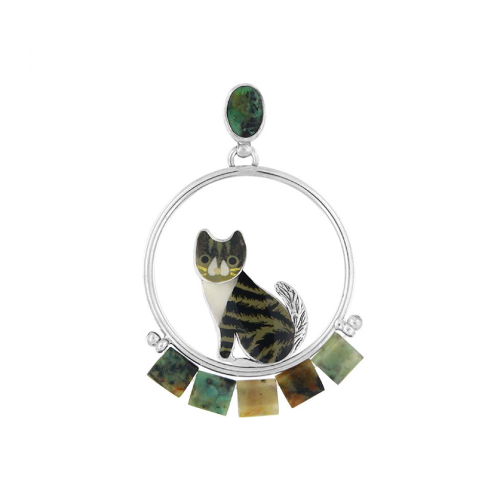 Taratata Jewellery - Tabby Cat Stud Earrings