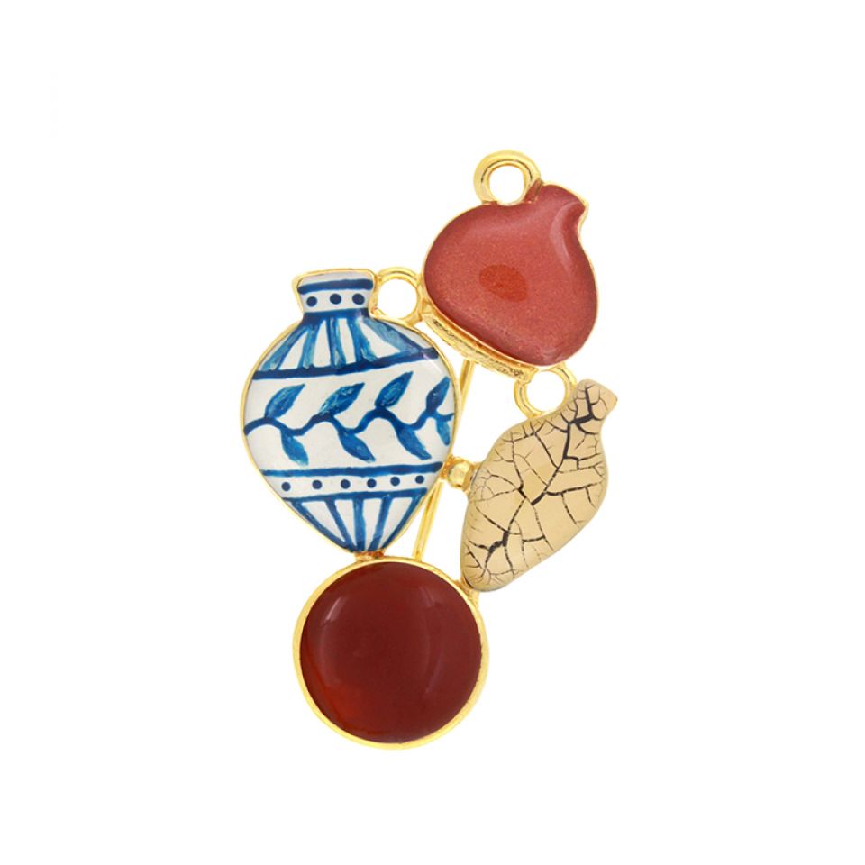 Taratata Jewellery - Antique Vase Brooch