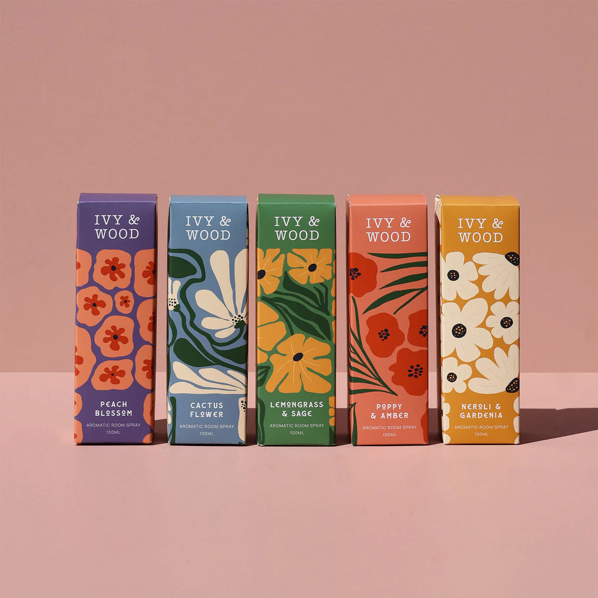 Ivy and Wood Cactus Flower Room Spray