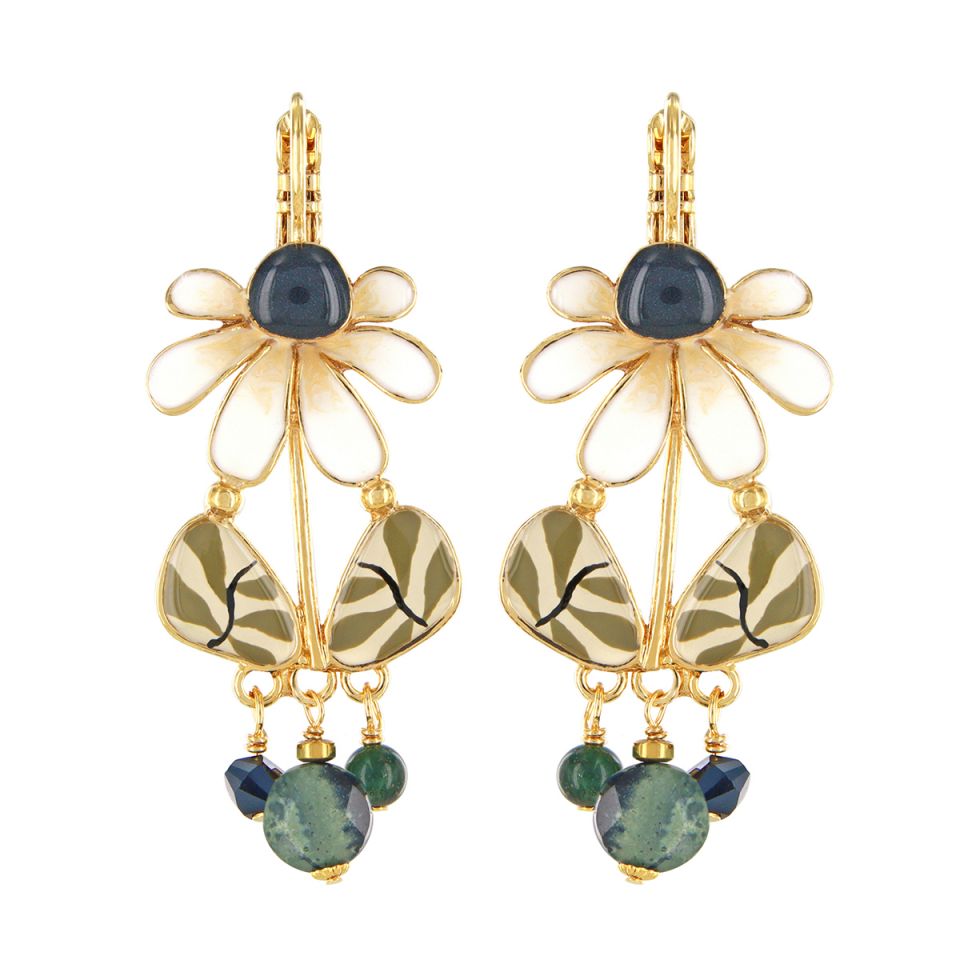 Taratata Jewellery Zen Flower Beaded Earrings