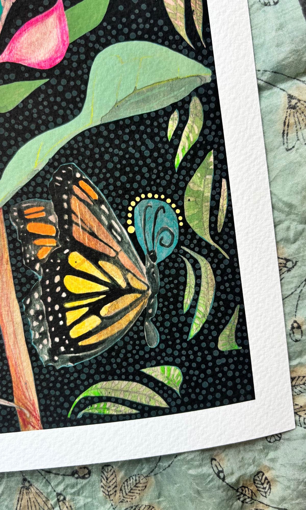 Dana Kinter - The Waves of Blue and the Waves of Love - mini print