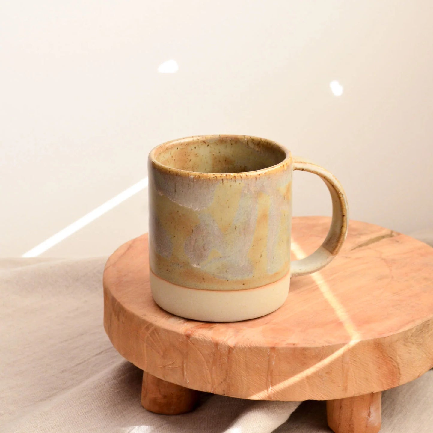Kim Wallace Ceramic Tall Mug - Pebblestone