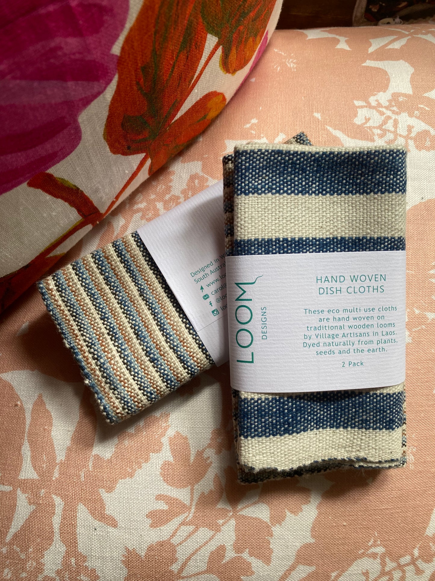 Loom Designs Hand Woven Dish Cloths - 2 pack