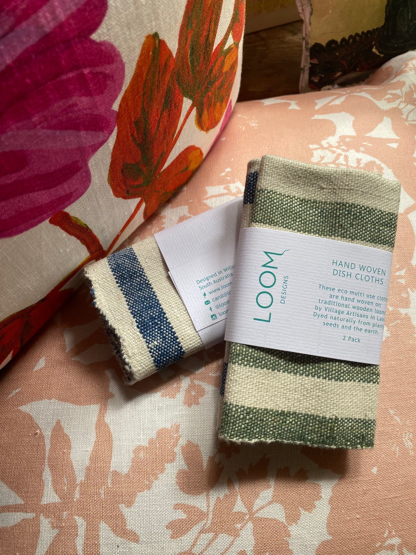 Loom Designs Hand Woven Dish Cloths - 2 pack