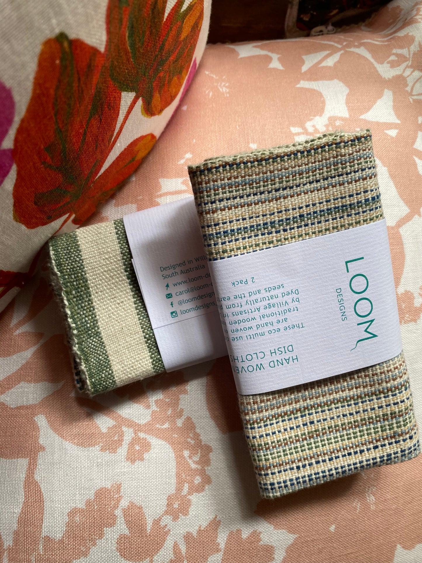 Loom Designs Hand Woven Dish Cloths - 2 pack