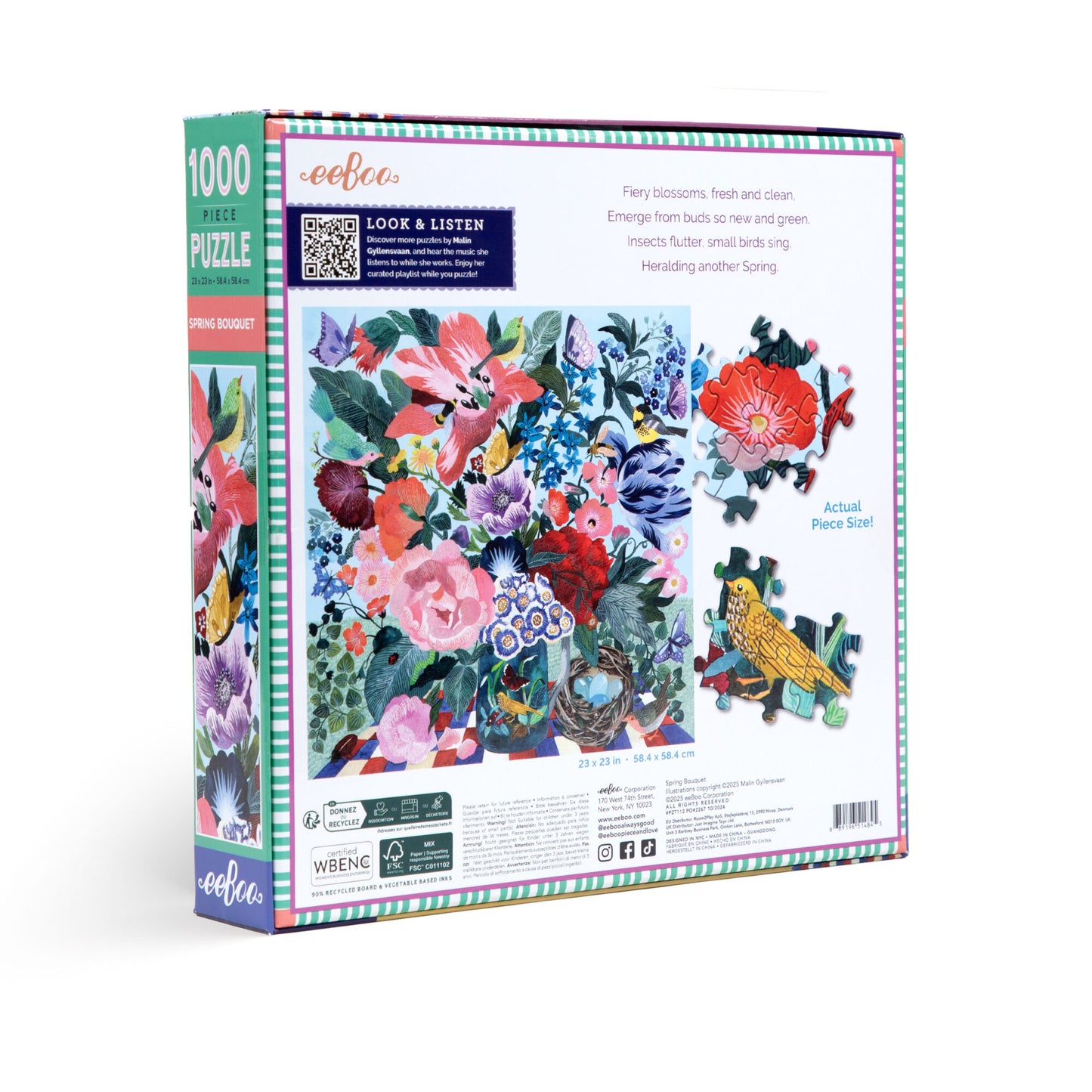 Eeboo 1000pc Puzzle - Spring Bouquet