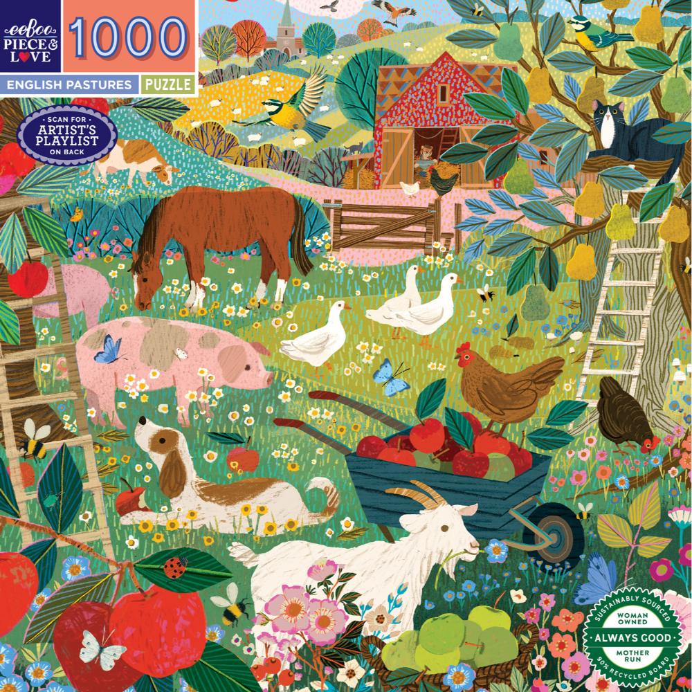 Eeboo 1000 piece puzzle - English Pastures