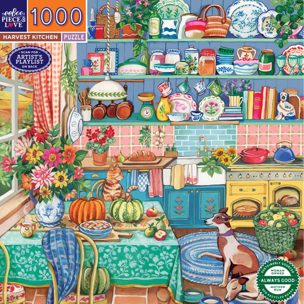 Eeboo 1000 piece puzzle - Harvest Kitchen