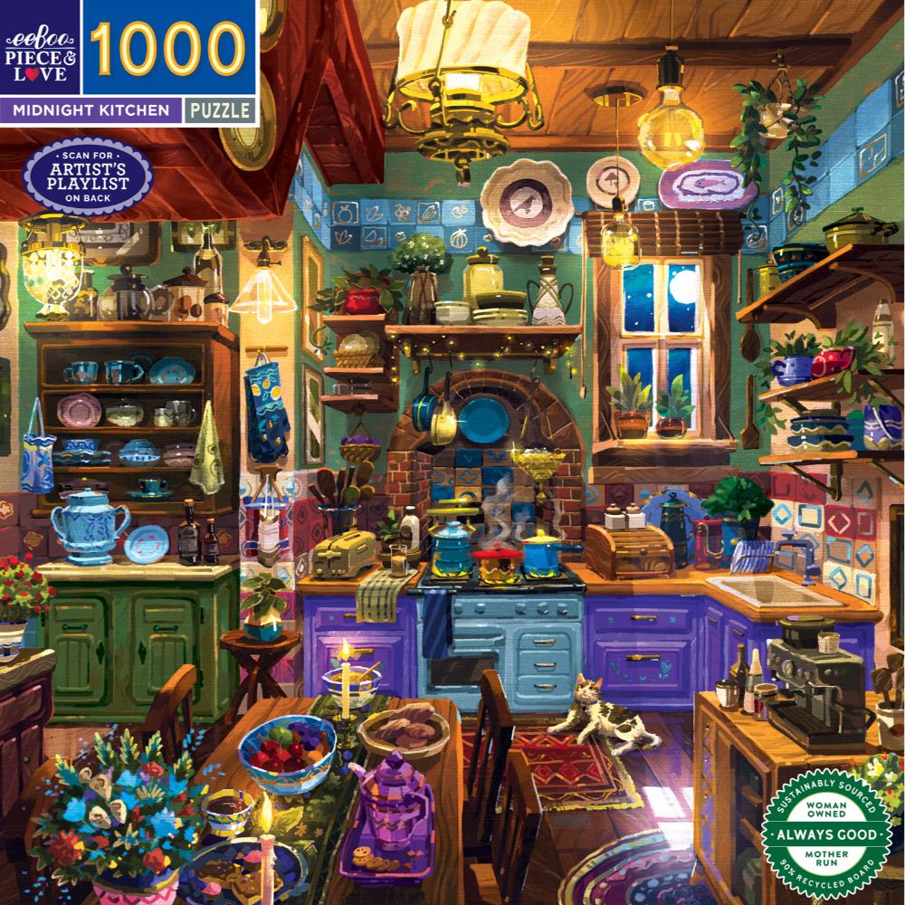 Eeboo 1000 piece puzzle - Midnight Kitchen