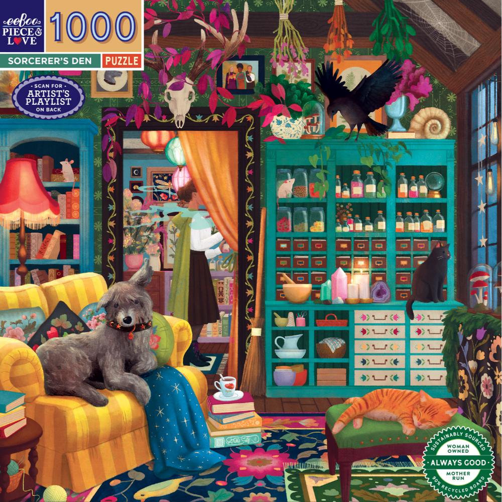 Eeboo 1000 piece puzzle - Sorcerer’s Den