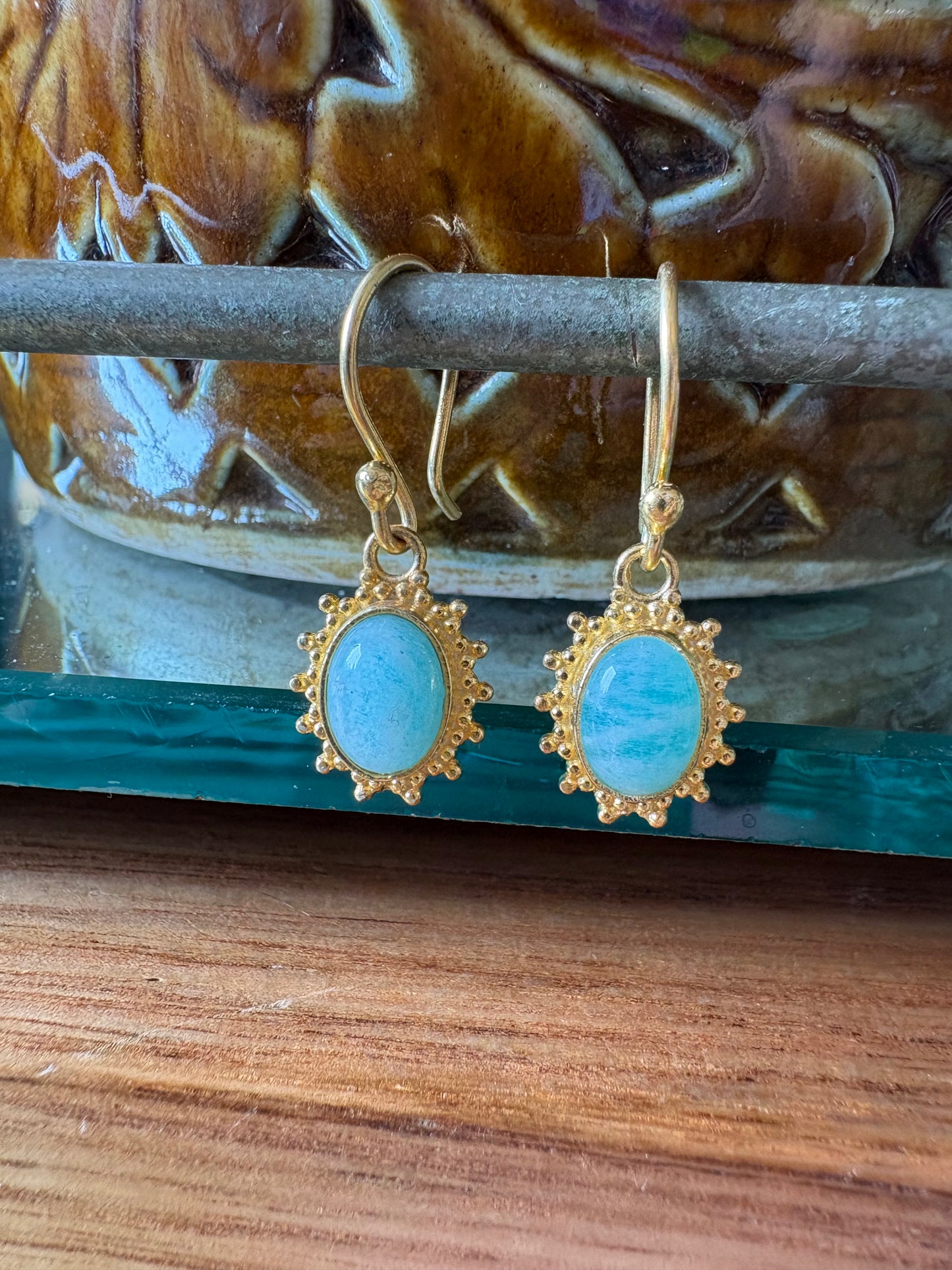 Autour Amazonite Small Drop Earrings