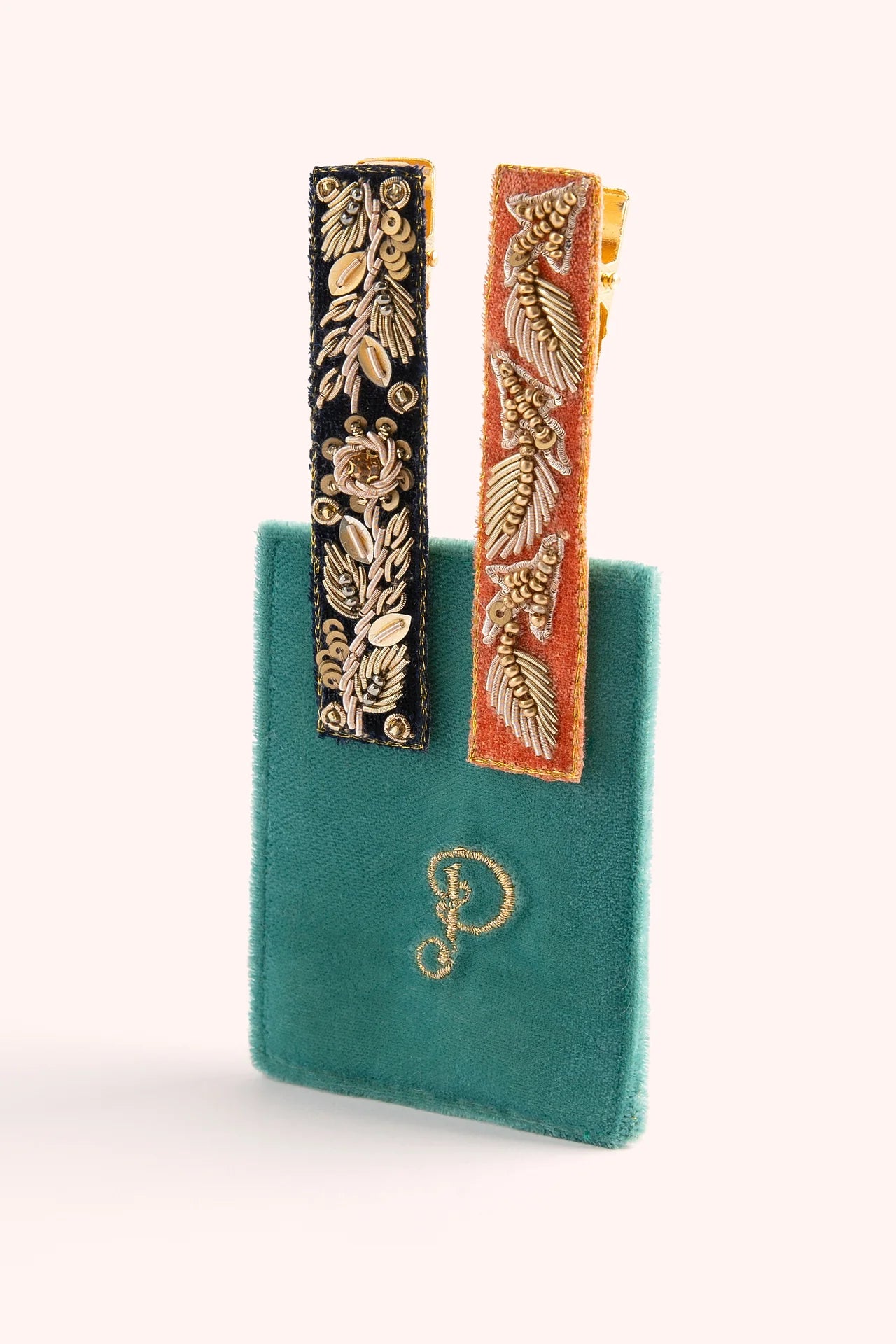 POWDER Beaded Hair Clips (Straight)