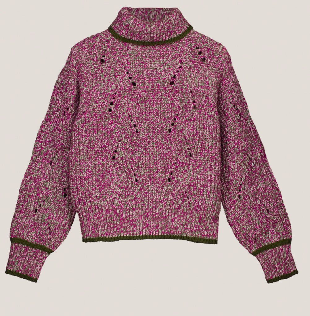 Nancybird Cara Roll Neck Knit - Blushwood